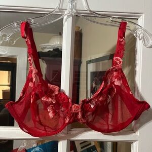 La Perla Red Lace Bra
